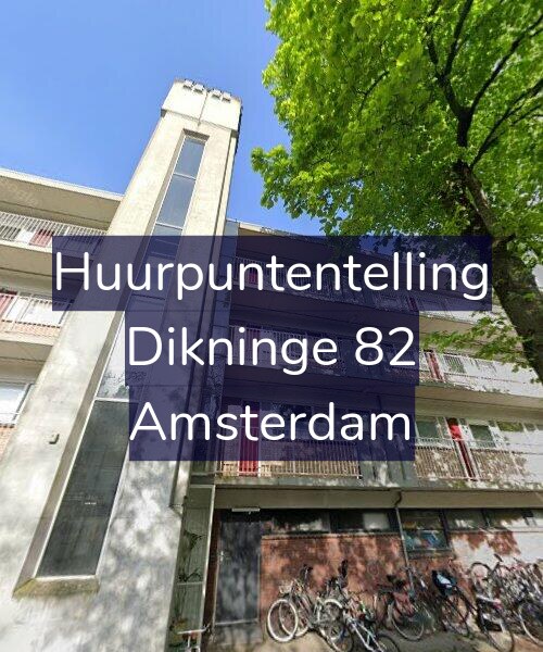 Foto gevel Huurpuntentelling voor Dikninge 82, Amsterdam