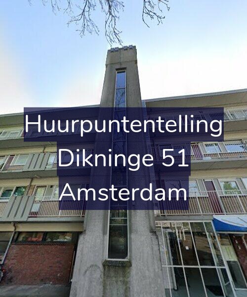 Foto gevel Huurpuntentelling voor Dikninge 51, Amsterdam