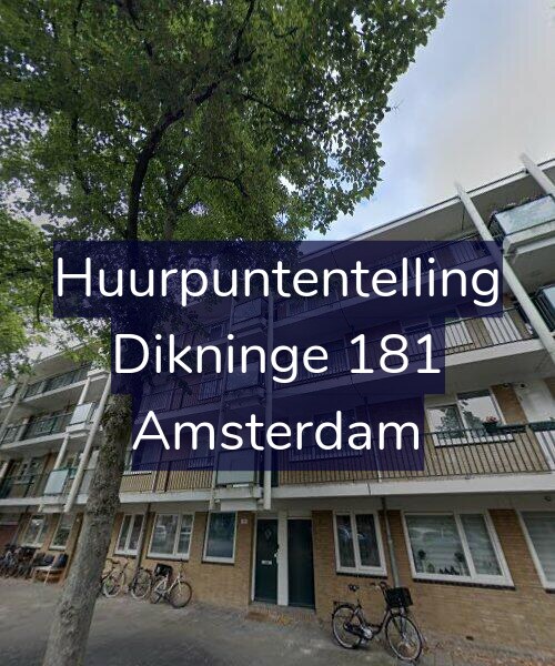 Foto gevel Huurpuntentelling voor Dikninge 181, Amsterdam