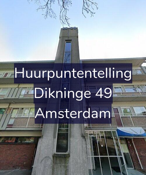 Foto gevel Huurpuntentelling voor Dikninge 49, Amsterdam
