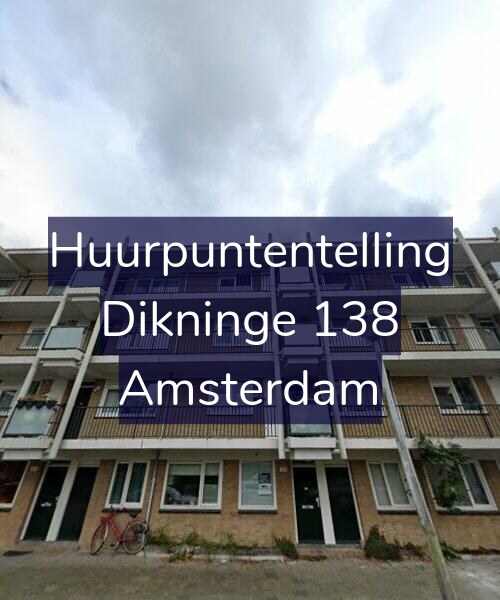Foto gevel Huurpuntentelling voor Dikninge 138, Amsterdam