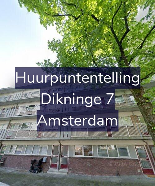 Foto gevel Huurpuntentelling voor Dikninge 7, Amsterdam