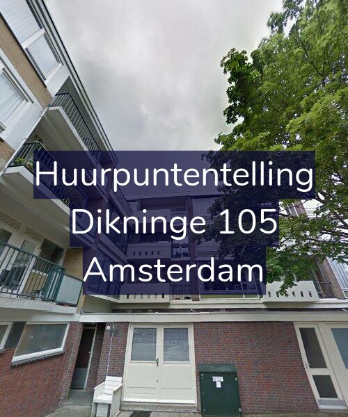 Foto gevel Huurpuntentelling voor Dikninge 105, Amsterdam