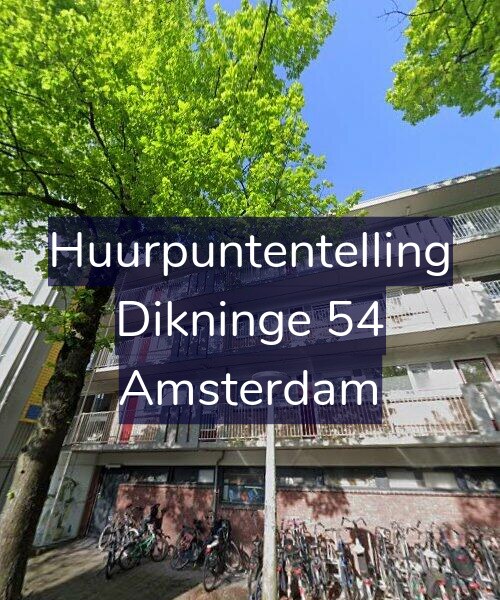 Foto gevel Huurpuntentelling voor Dikninge 54, Amsterdam