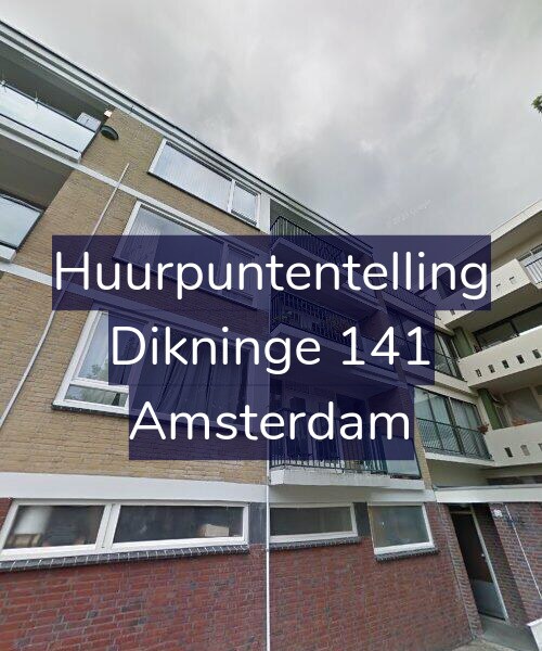 Foto gevel Huurpuntentelling voor Dikninge 141, Amsterdam