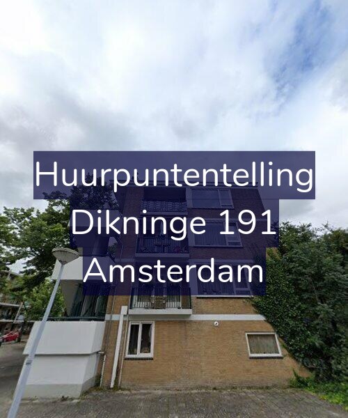 Foto gevel Huurpuntentelling voor Dikninge 191, Amsterdam