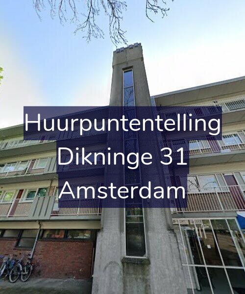 Foto gevel Huurpuntentelling voor Dikninge 31, Amsterdam