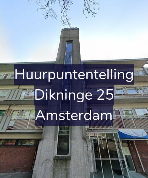 Foto gevel Huurpuntentelling voor Dikninge 25, Amsterdam