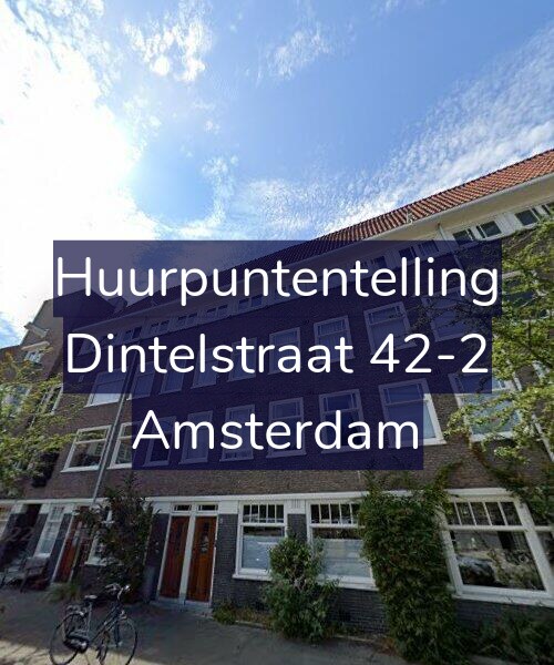 Foto gevel Huurpuntentelling voor Dintelstraat 42-2, Amsterdam