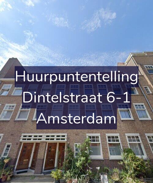 Foto gevel Huurpuntentelling voor Dintelstraat 6-1, Amsterdam