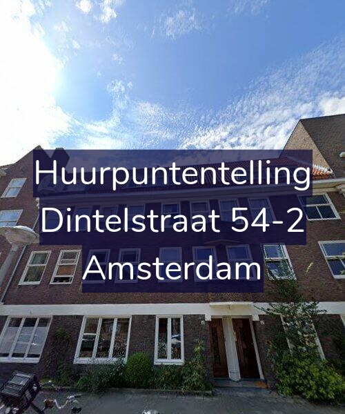 Foto gevel Huurpuntentelling voor Dintelstraat 54-2, Amsterdam