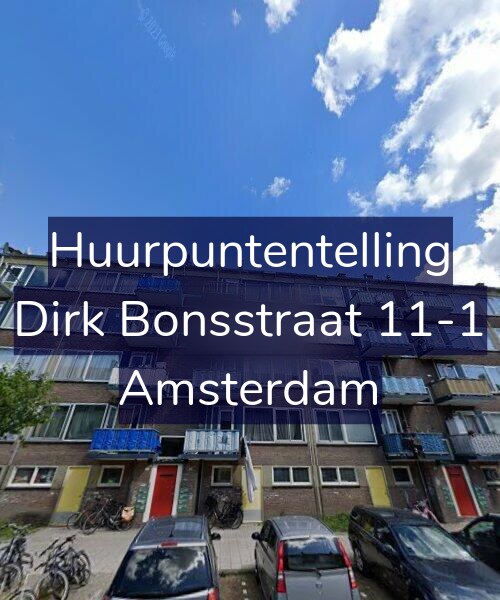 Foto gevel Huurpuntentelling voor Dirk Bonsstraat 11-1, Amsterdam
