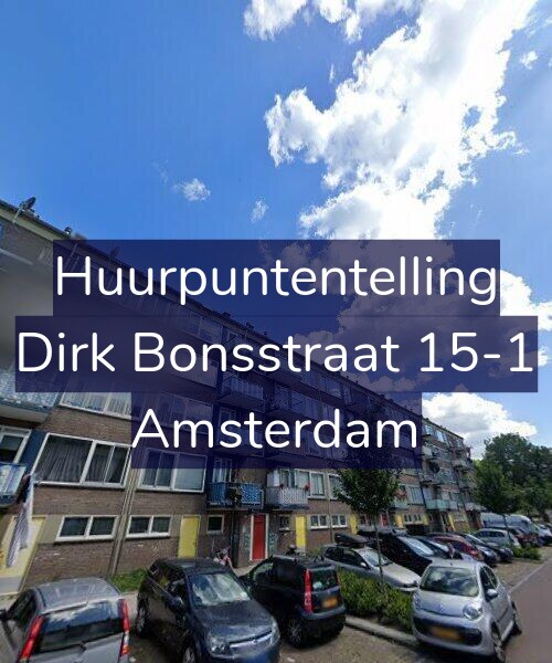 Foto gevel Huurpuntentelling voor Dirk Bonsstraat 15-1, Amsterdam
