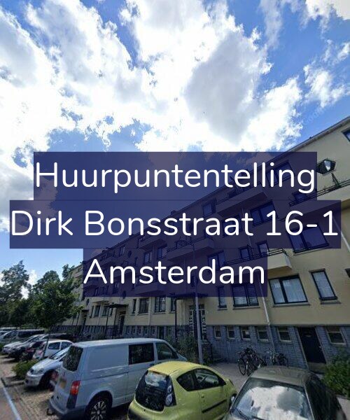Foto gevel Huurpuntentelling voor Dirk Bonsstraat 16-1, Amsterdam