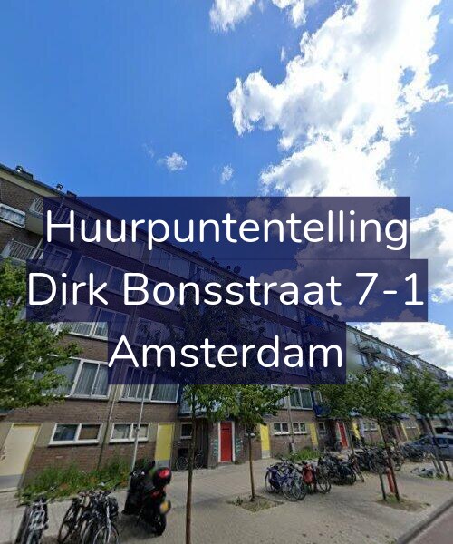 Foto gevel Huurpuntentelling voor Dirk Bonsstraat 7-1, Amsterdam