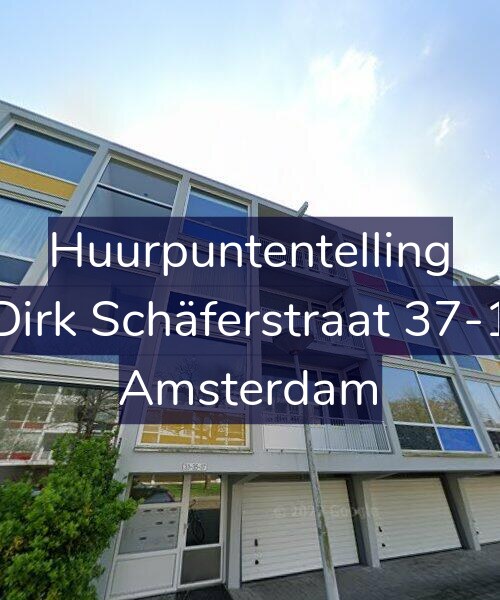 Foto gevel Huurpuntentelling voor Dirk Schäferstraat 37-1, Amsterdam