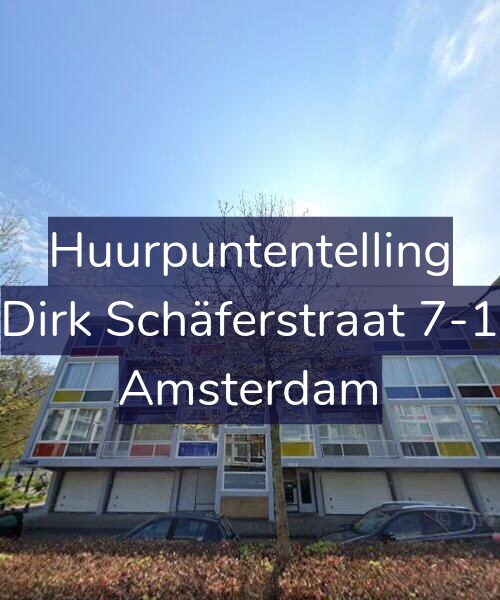 Foto gevel Huurpuntentelling voor Dirk Schäferstraat 7-1, Amsterdam