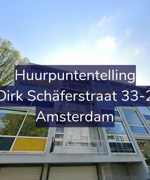 Foto gevel Huurpuntentelling voor Dirk Schäferstraat 33-2, Amsterdam