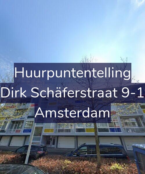 Foto gevel Huurpuntentelling voor Dirk Schäferstraat 9-1, Amsterdam