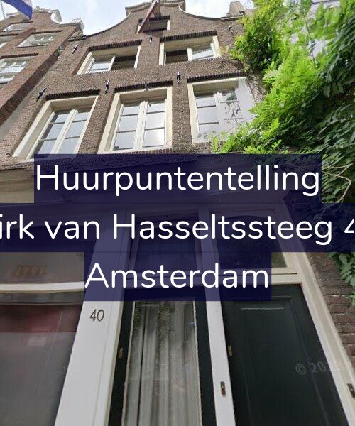 Foto gevel Huurpuntentelling voor Dirk van Hasseltssteeg 44, Amsterdam