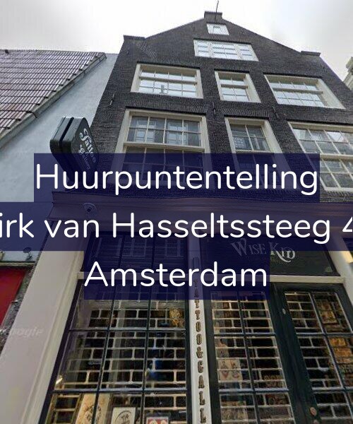 Foto gevel Huurpuntentelling voor Dirk van Hasseltssteeg 43, Amsterdam