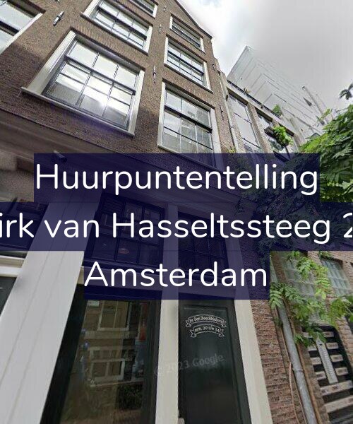 Foto gevel Huurpuntentelling voor Dirk van Hasseltssteeg 22, Amsterdam