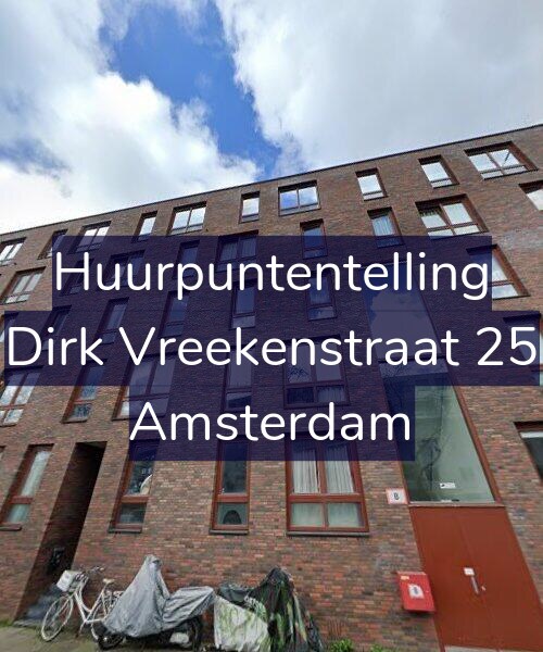 Foto gevel Huurpuntentelling voor Dirk Vreekenstraat 25, Amsterdam