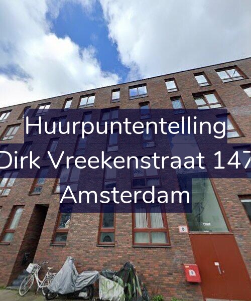 Foto gevel Huurpuntentelling voor Dirk Vreekenstraat 147, Amsterdam