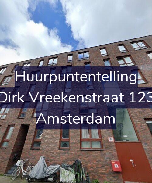 Foto gevel Huurpuntentelling voor Dirk Vreekenstraat 123, Amsterdam