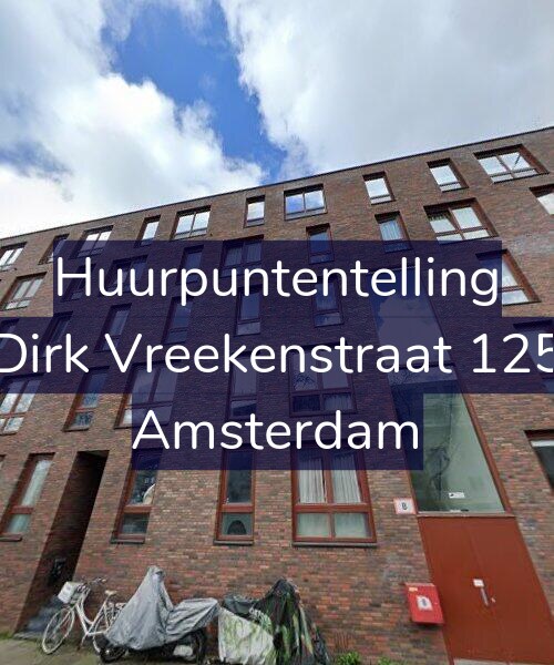 Foto gevel Huurpuntentelling voor Dirk Vreekenstraat 125, Amsterdam