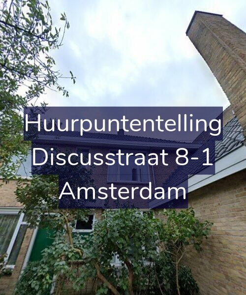 Foto gevel Huurpuntentelling voor Discusstraat 8-1, Amsterdam