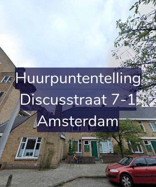Foto gevel Huurpuntentelling voor Discusstraat 7-1, Amsterdam