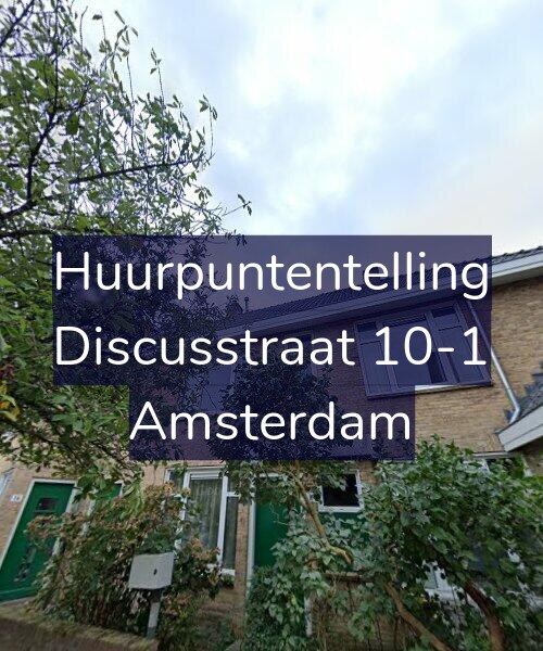 Foto gevel Huurpuntentelling voor Discusstraat 10-1, Amsterdam