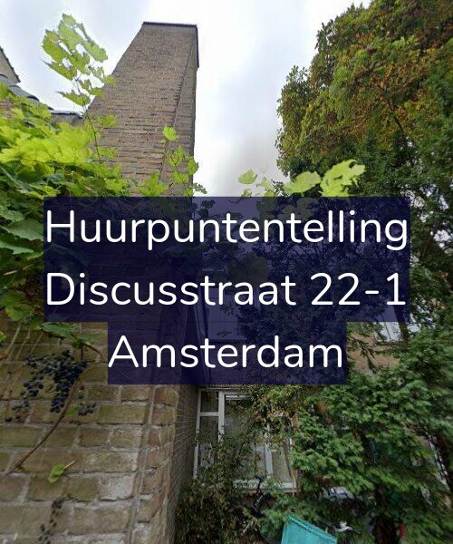 Foto gevel Huurpuntentelling voor Discusstraat 22-1, Amsterdam