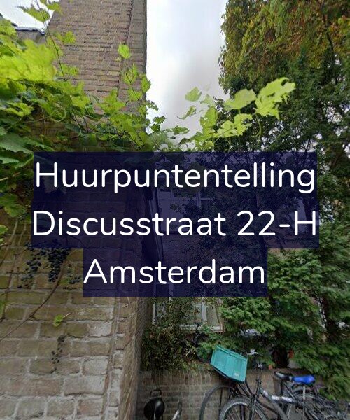 Foto gevel Huurpuntentelling voor Discusstraat 22-H, Amsterdam