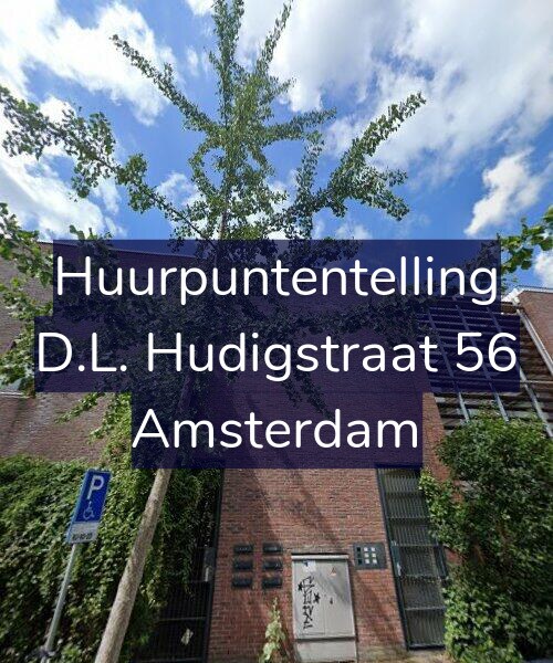 Foto gevel Huurpuntentelling voor D.L. Hudigstraat 56, Amsterdam