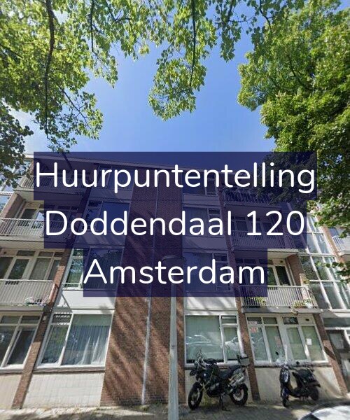 Foto gevel Huurpuntentelling voor Doddendaal 120, Amsterdam