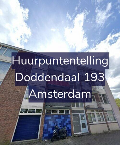 Foto gevel Huurpuntentelling voor Doddendaal 193, Amsterdam
