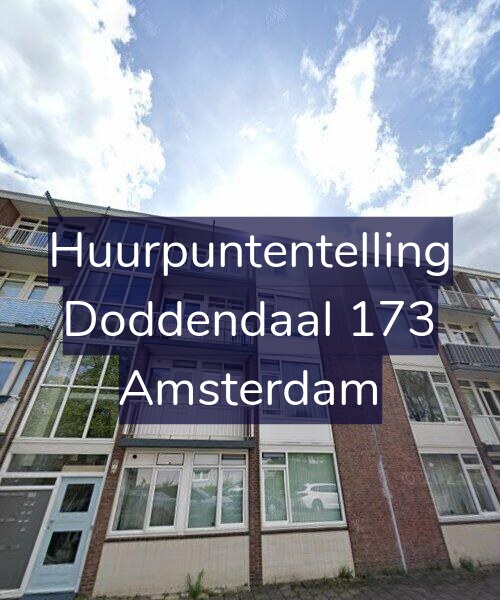 Foto gevel Huurpuntentelling voor Doddendaal 173, Amsterdam