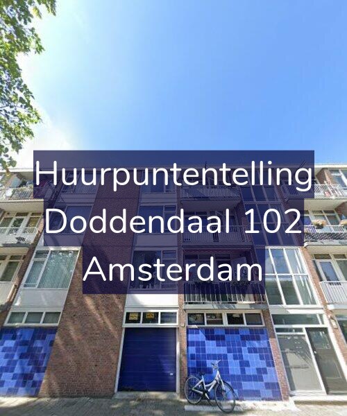 Foto gevel Huurpuntentelling voor Doddendaal 102, Amsterdam