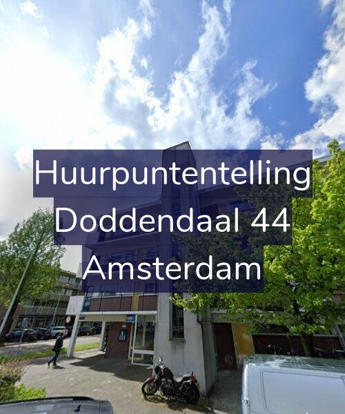 Foto gevel Huurpuntentelling voor Doddendaal 44, Amsterdam