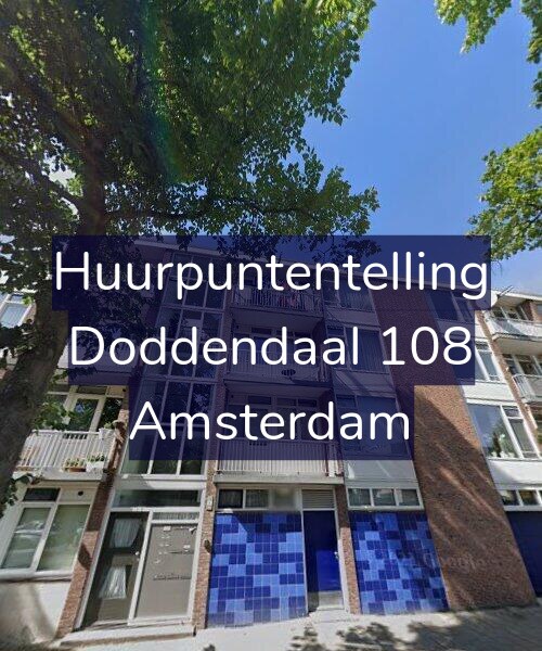 Foto gevel Huurpuntentelling voor Doddendaal 108, Amsterdam