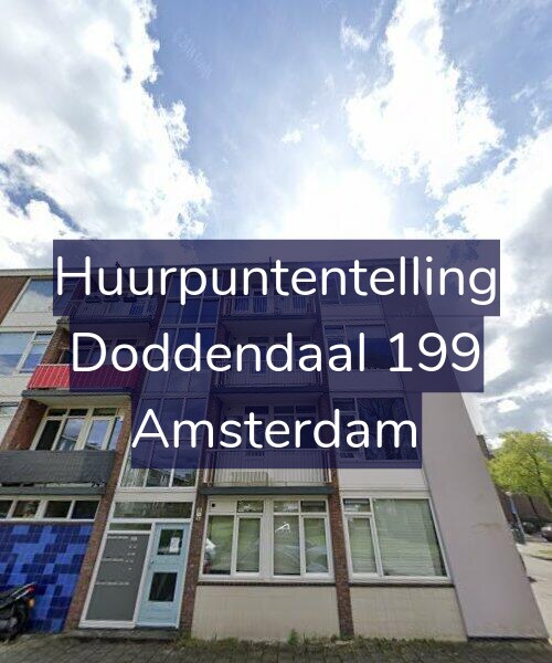 Foto gevel Huurpuntentelling voor Doddendaal 199, Amsterdam