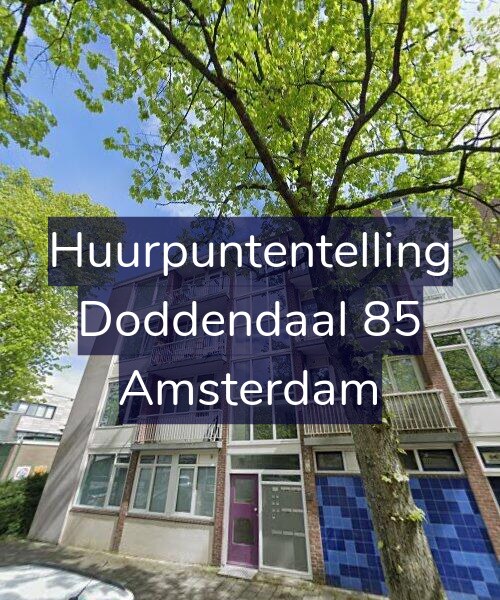 Foto gevel Huurpuntentelling voor Doddendaal 85, Amsterdam