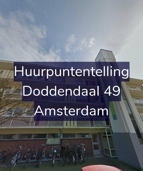 Foto gevel Huurpuntentelling voor Doddendaal 49, Amsterdam