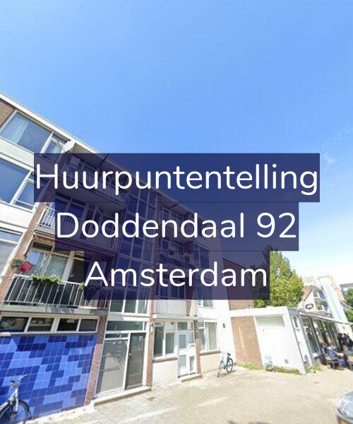 Foto gevel Huurpuntentelling voor Doddendaal 92, Amsterdam