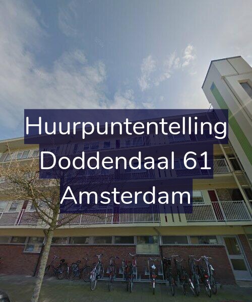Foto gevel Huurpuntentelling voor Doddendaal 61, Amsterdam