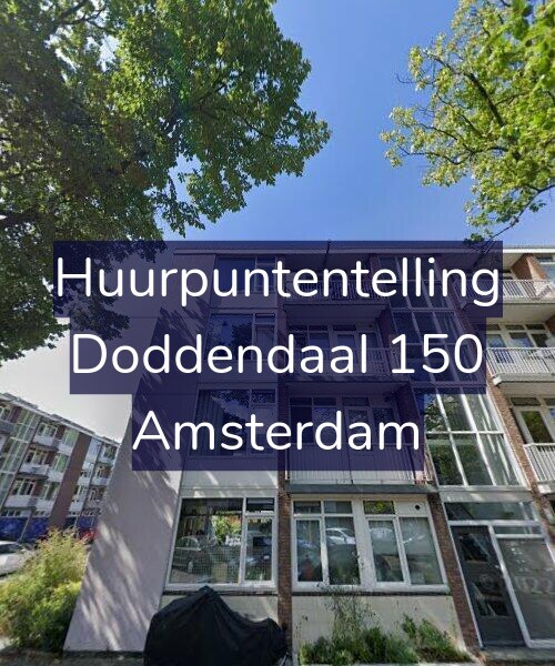 Foto gevel Huurpuntentelling voor Doddendaal 150, Amsterdam