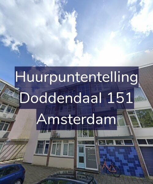 Foto gevel Huurpuntentelling voor Doddendaal 151, Amsterdam