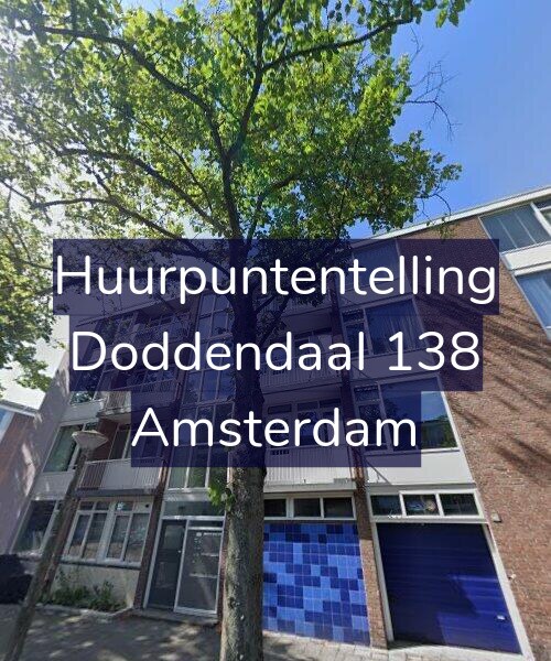 Foto gevel Huurpuntentelling voor Doddendaal 138, Amsterdam